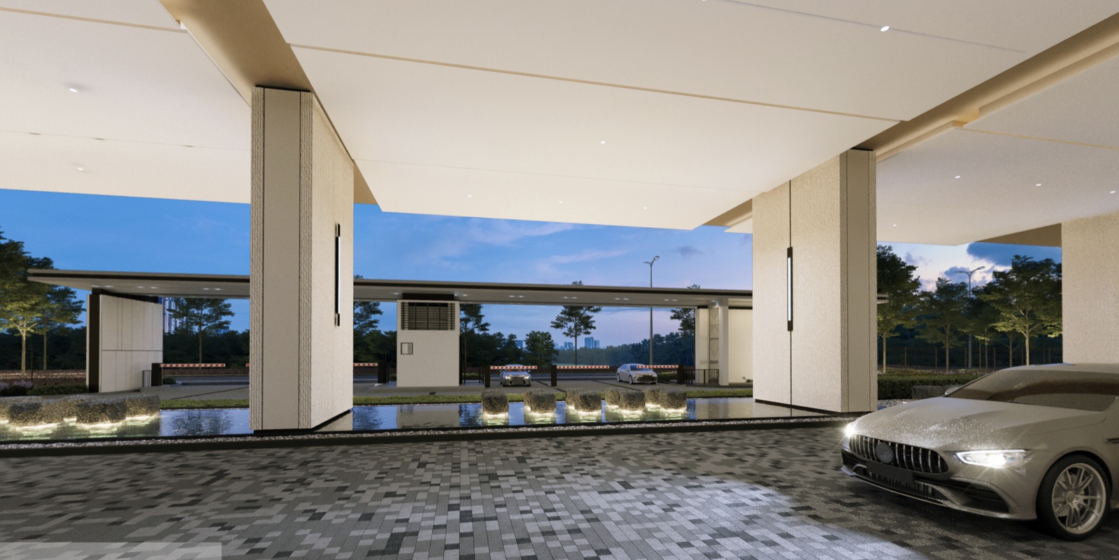 ARAS Residences arrival drop-off lobby